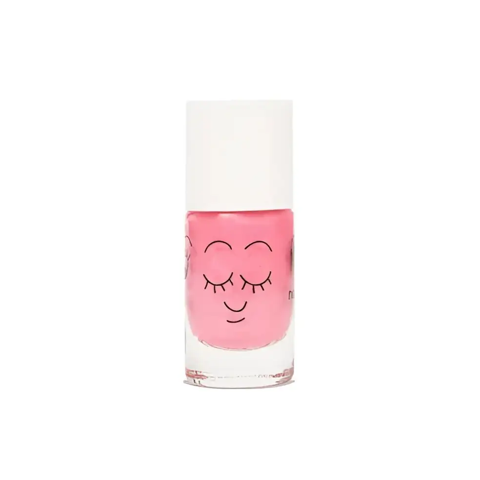 Vernis à l’eau enfant Cookie rose tendre avec visage souriant, doigts conçu pour kids