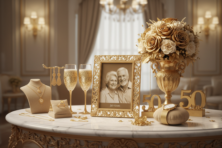 cadeau offrir pour un anniversaire de mariage 50 ans ?