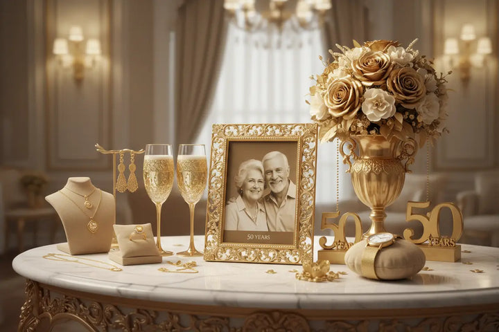 cadeau offrir pour un anniversaire de mariage 50 ans ?