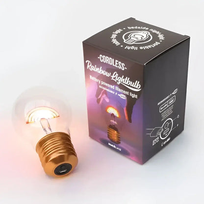 Ampoule arc en ciel sans fil avec filament lumineux pour ambiance unique