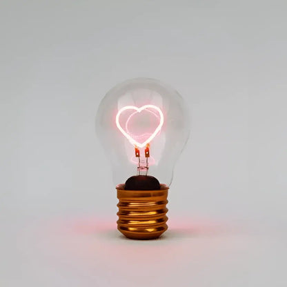 Ampoule rechargeable Coeur Sans Fil : ampoule à cœur lumineux pour ambiance cosy