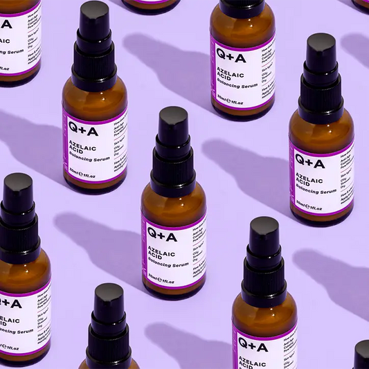 Flacon en verre ambré de sérum facial à l’acide azélaïque, zinc pca, plus net