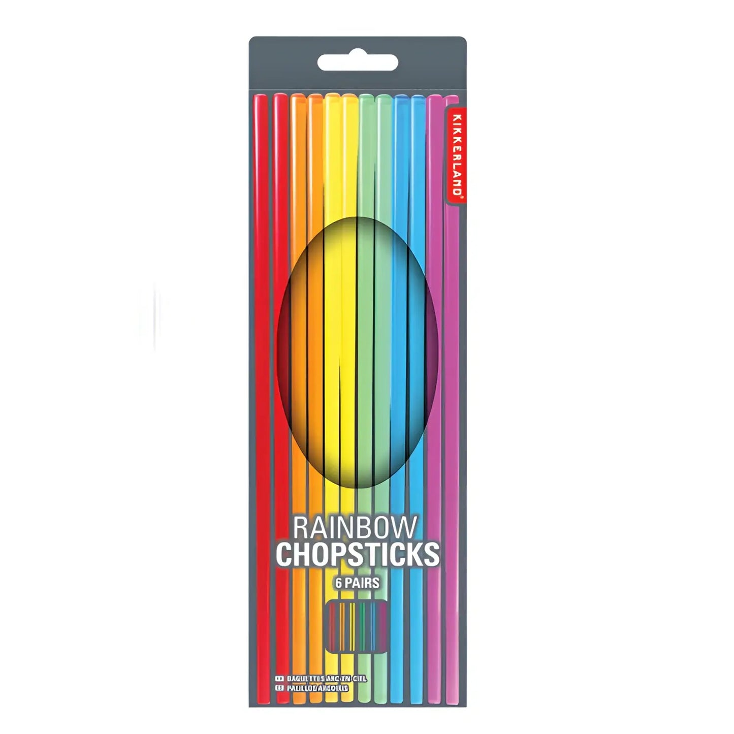 Baguettes Rainbow : 6 paires de baguettes arc-en-ciel aimantées