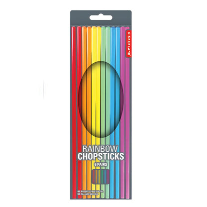 Baguettes Rainbow : 6 paires de baguettes arc-en-ciel aimantées