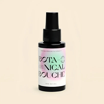 Flacon pulvérisateur noir Bain De Bouche Botanical pour microbiome buccal équilibré