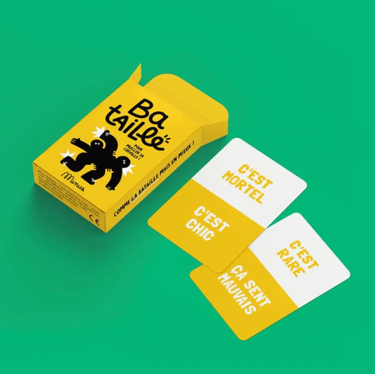 Jeu Bataille compact pour bonne humeur avec gorille jaune !