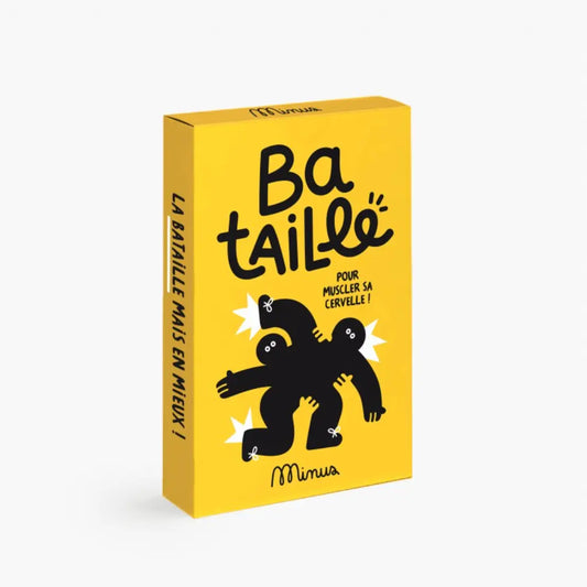 Jeu Bataille Mimus en format compact jaune vif pour bonne humeur