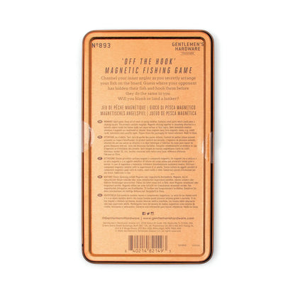 Boîte en métal bronze pour jeu de pêche magnétique Bataille naval de poche, clin d’œil hook game