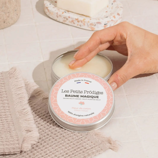 Baume Multi-Usage Au Fleur De Coton 30ml, texture fondante pour routine minimaliste