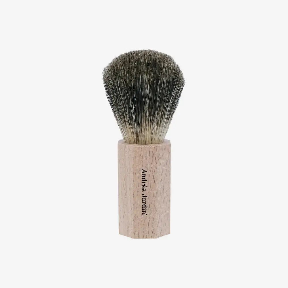 Blaireau de rasage en bois de hêtre