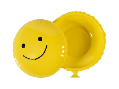 Deux ballons souriants jaunes pour bijoux ballon joyeux