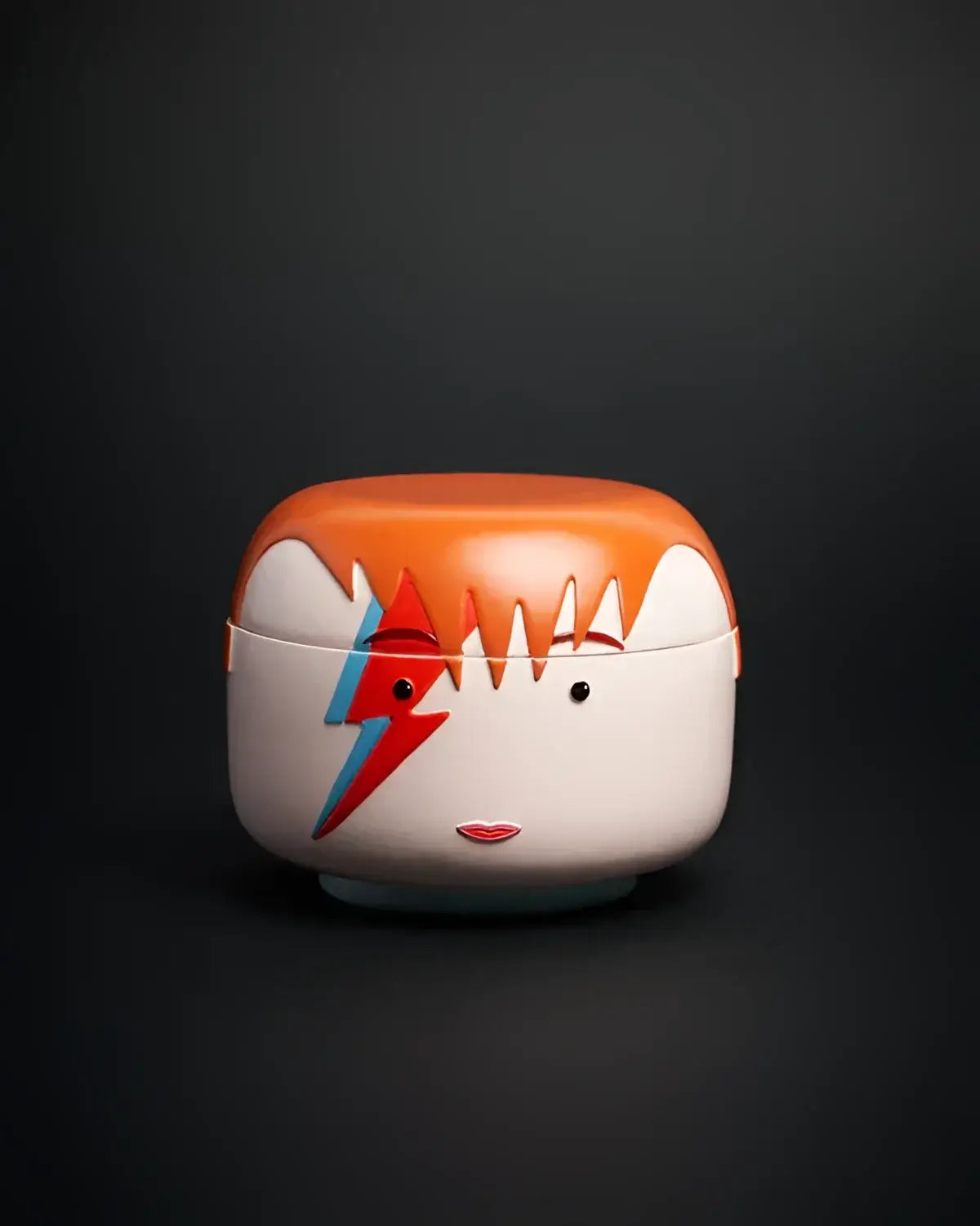 Boîte à bijoux David Bowie Ziggy Stardust en céramique blanche