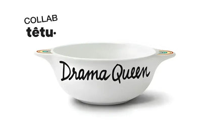 Bol breton revisité Drama Queen blanc avec anses