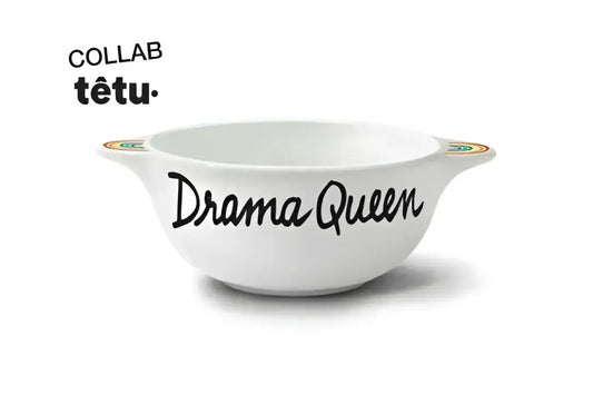 Bol breton revisité Drama Queen blanc avec anses