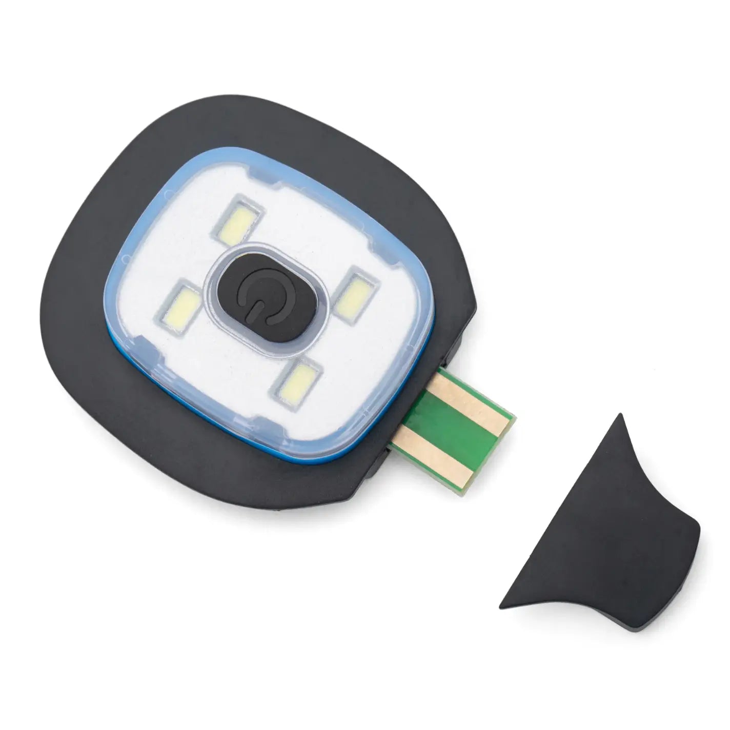 Bonnet rechargeable avec lampe LED noire et bleue translucide pour sorties nocturnes