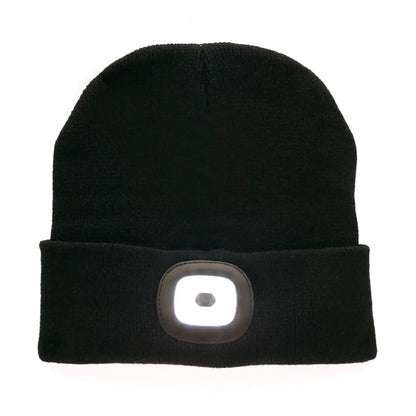 Bonnet rechargeable avec lampe intégrée, design moderne pour sorties nocturnes