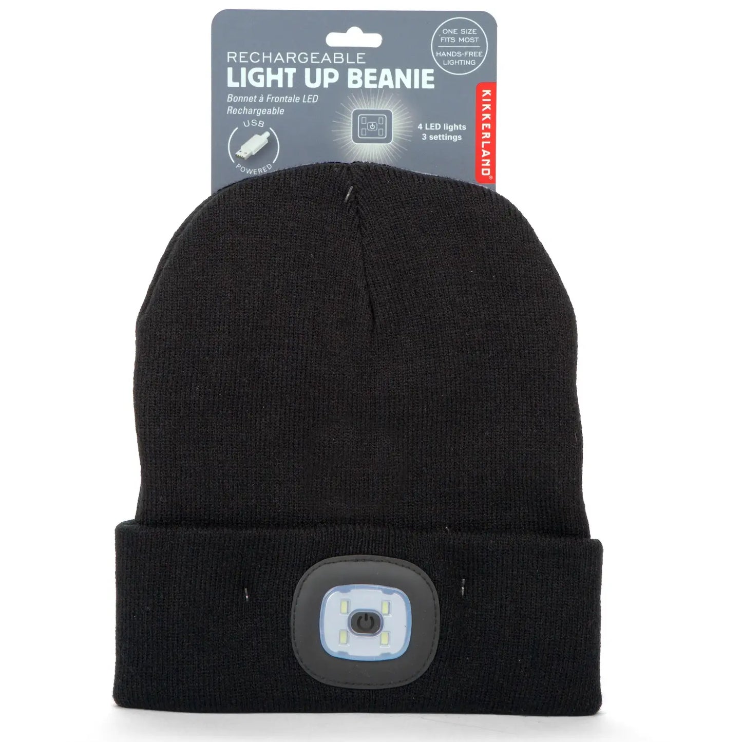Bonnet rechargeable au design moderne avec lampe LED pour sorties nocturnes