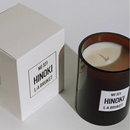 Bougie parfumée vert ambré Hinoki - 260g
