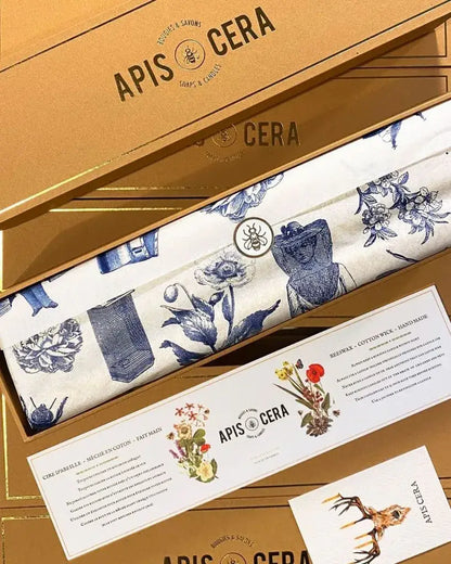 Bougies chandelles en cire d’abeille dans boîte cadeau pour instants précieux
