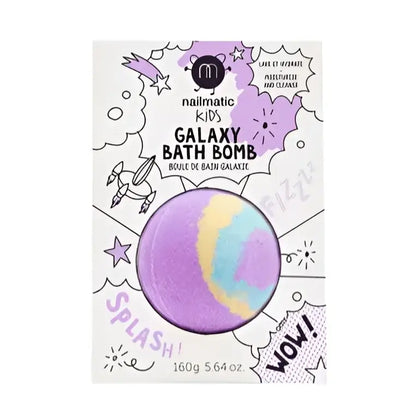 Bain galaxie violet jaune bleu coloré pour profiter d’un moment relaxant