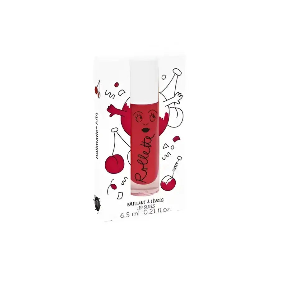 Brillant à lèvres pour plus jeunes, adapté aux enfants, rouge cerise fun et cute