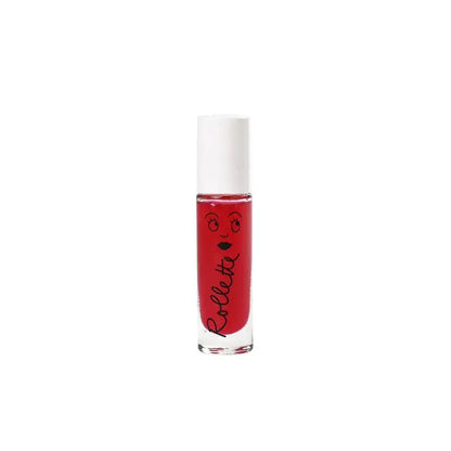 Brillant à lèvres Enfant Rollette Cerise en flacon clair rouge brillant