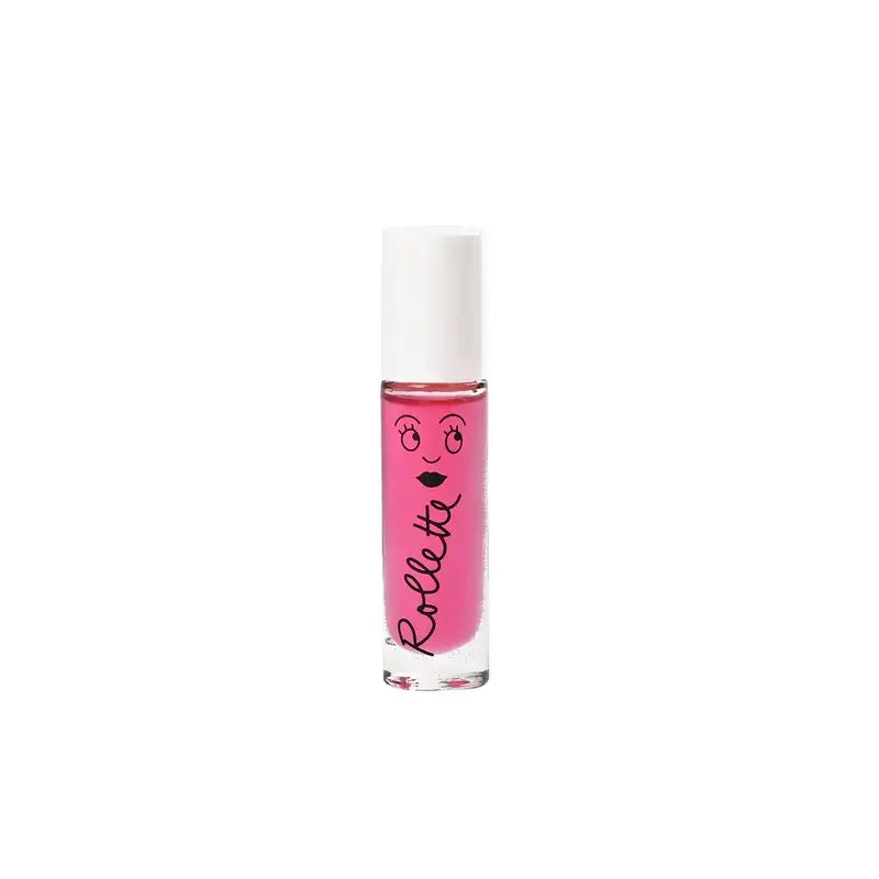 Brillant à lèvres enfant format bille framboise rose transparent