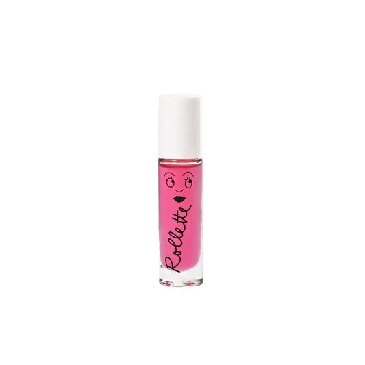 Brillant à lèvres enfant format bille framboise rose transparent
