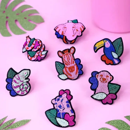 Broche caméleon