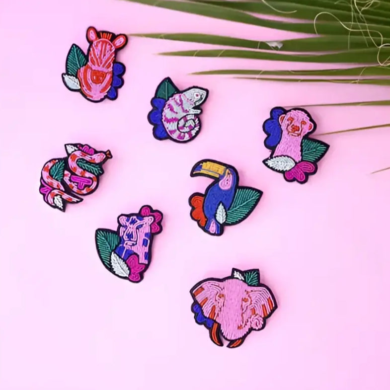 Broche caméleon