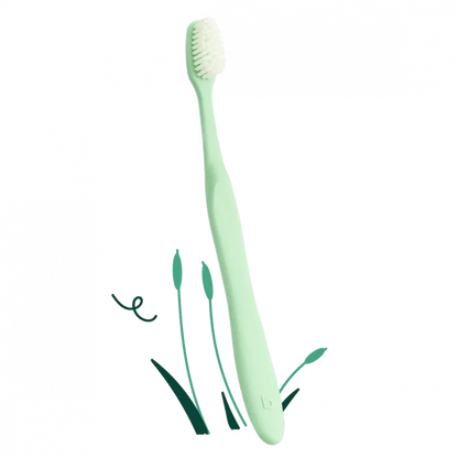 Brosse à dents extra souple Recyclette en plastique recyclé, mint green