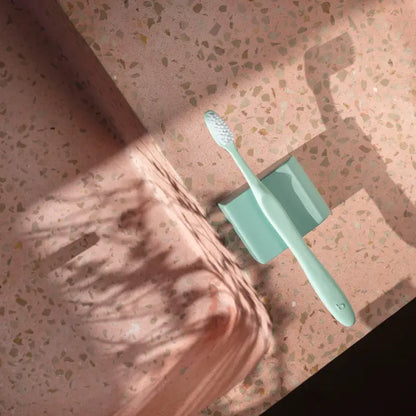 Brosse à dents extra souple Recyclette en plastique recyclé, vert menthe