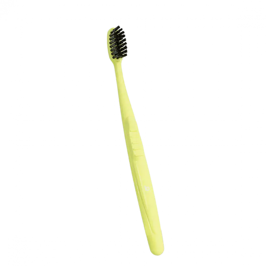 Brosse à dents recyclette junior 7-13 ans - Souple - vert anis