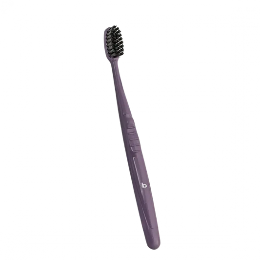 Brosse à dents recyclette junior 7-13 ans - Souple - violet figue