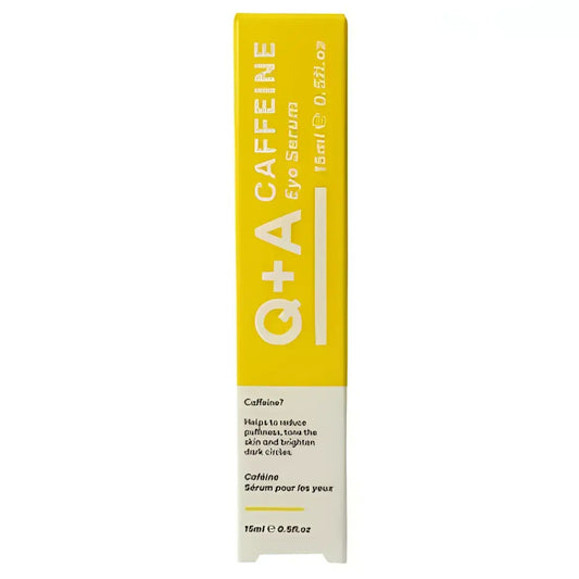 Sérum pour les yeux Caffeine Eye Serum, boîte jaune et blanche
