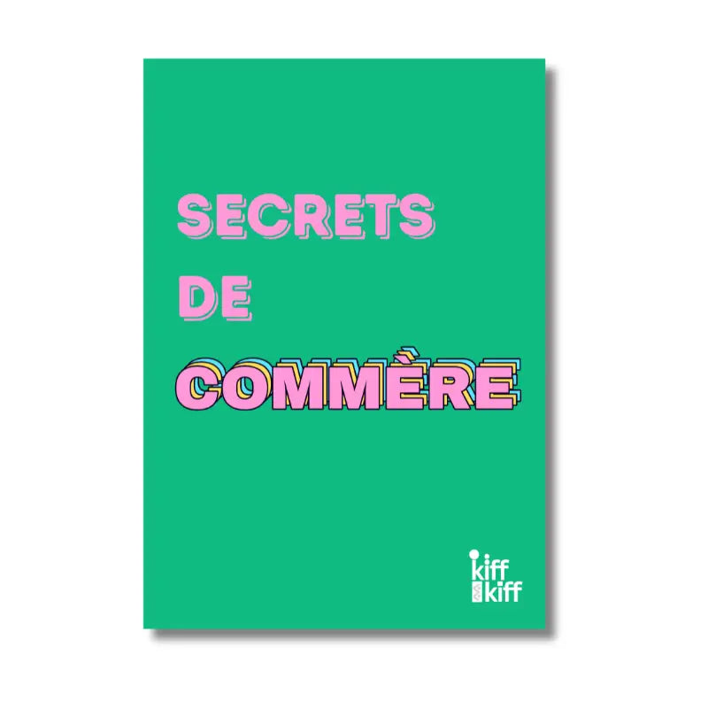 Carnet Secrets de Commère vert vif, finition soft touch