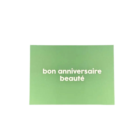 Carte bon anniversaire beauté