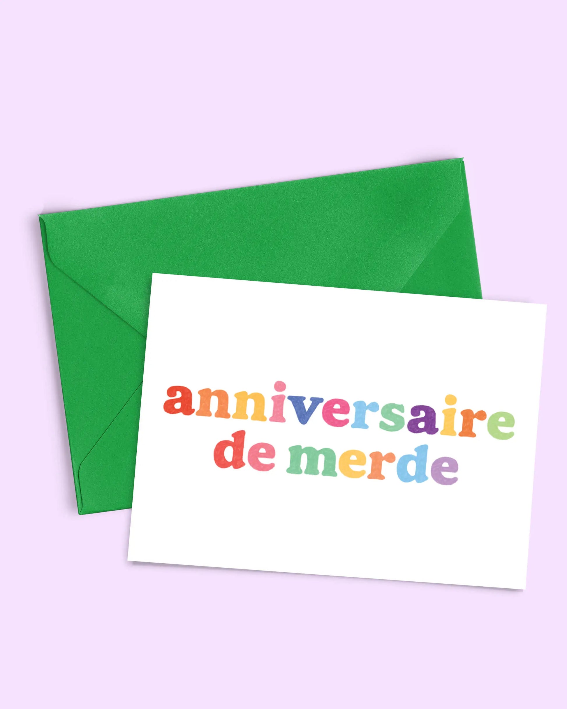 Carte Cadeau De Merde : carte pleine d’humour en papier 300g