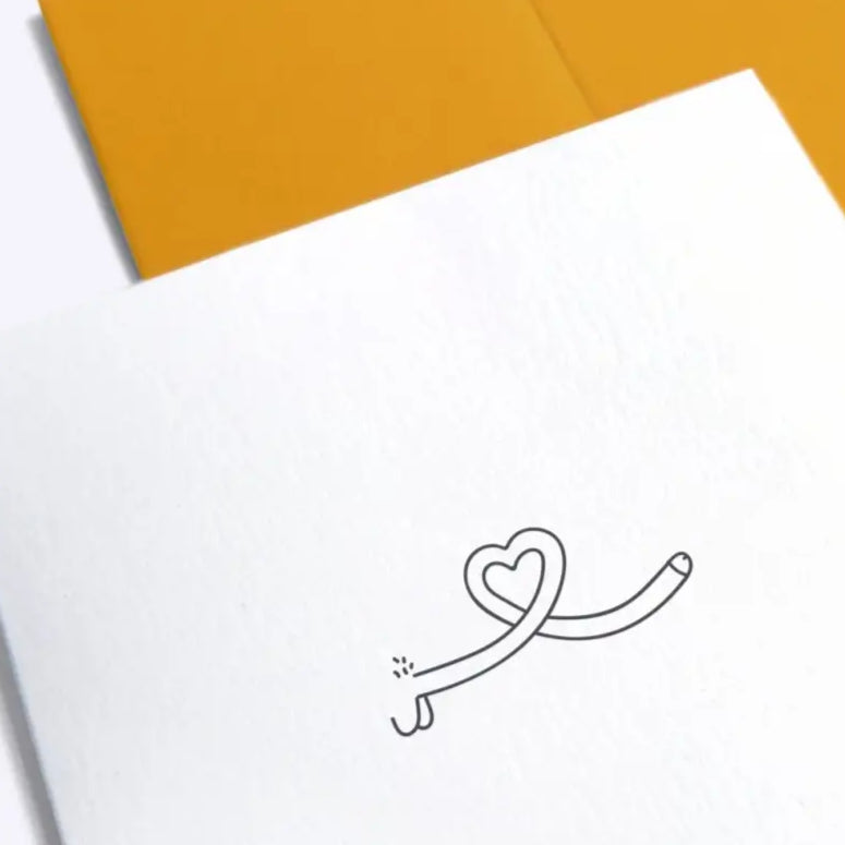 Carte postale je t’aime avec design unique et objet déco amusant, cartes pleines de fun