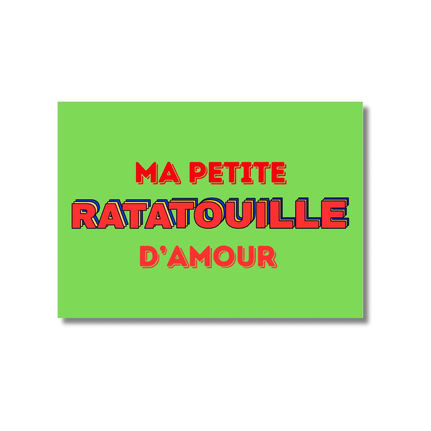 Carte postale chez kiff: ma petite ratatouille d’amour en design soigné et bonne humeur