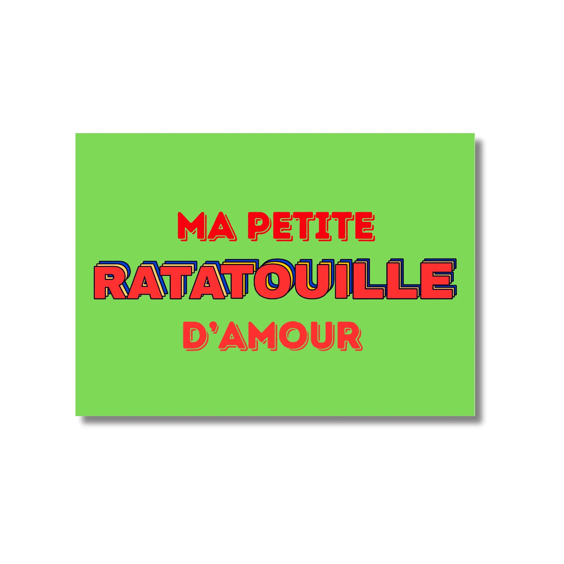 Carte postale chez kiff: ma petite ratatouille d’amour en design soigné et bonne humeur