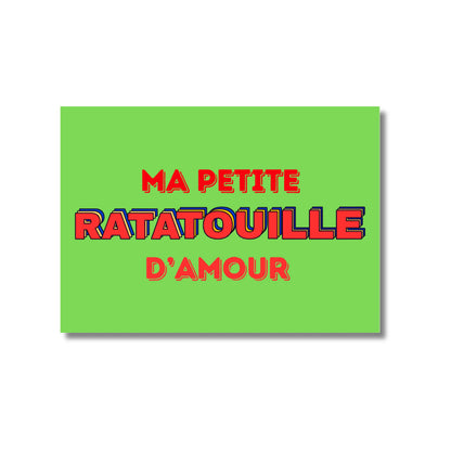 Carte postale chez kiff: ma petite ratatouille d’amour en design soigné et bonne humeur