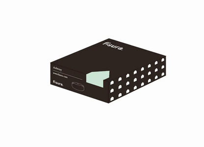 Cendrier Putain De Vice audacieux, ashtray noir avec motif blanc et vert clair