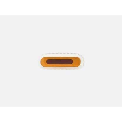 Connecteur USB-C orange mat, inspiré de chaussettes éclair au chocolat pâtisserie française