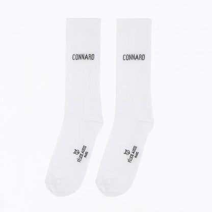 Paire de chaussettes connard blanches 40-45, clin d’œil français