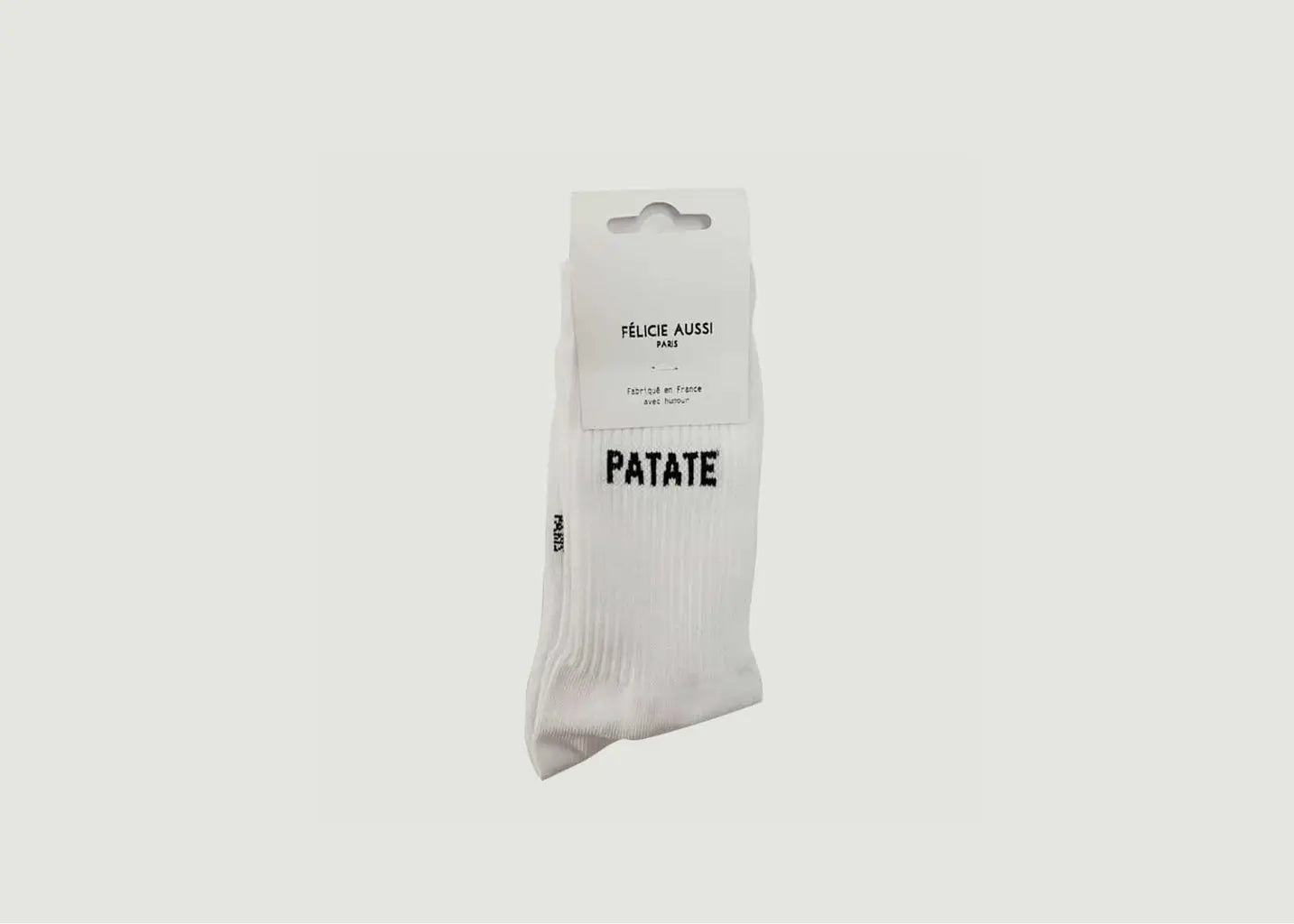 Chaussettes patate blanche 36-40 en emballage clair