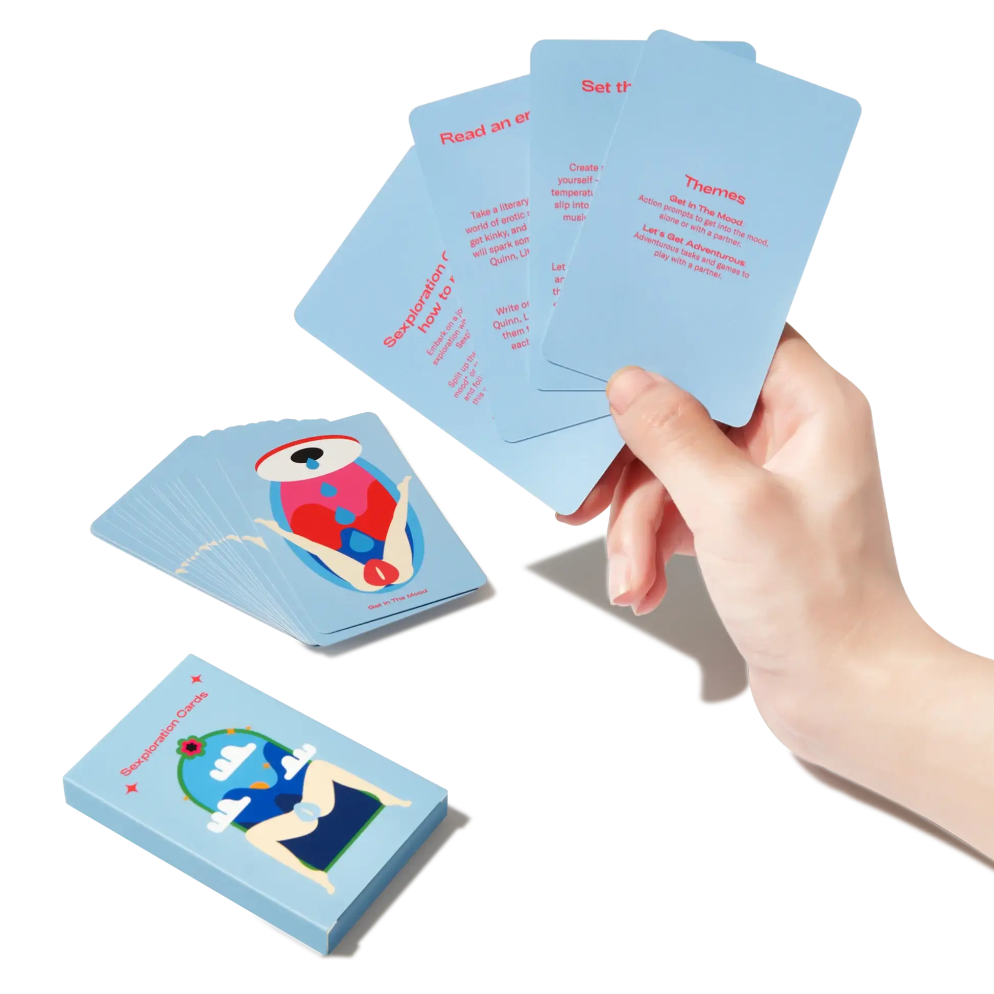 CHI air suction vibe en bleu clair avec illustrations colorées, niveaux d’aspiration personnalisables