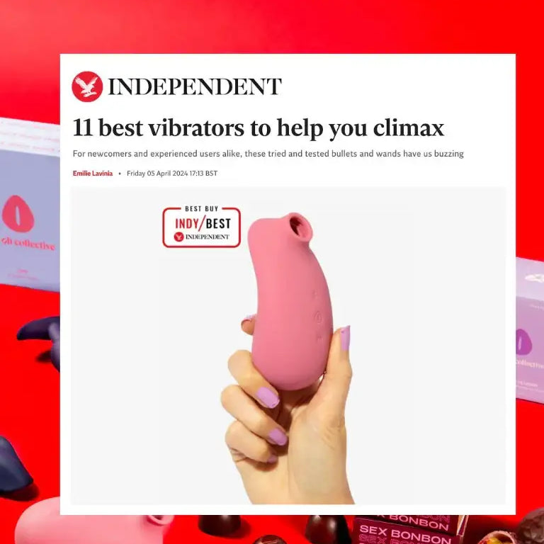 Vibromasseur rose avec ouverture à aspiration, niveaux d’aspiration personnalisables, chi air suction