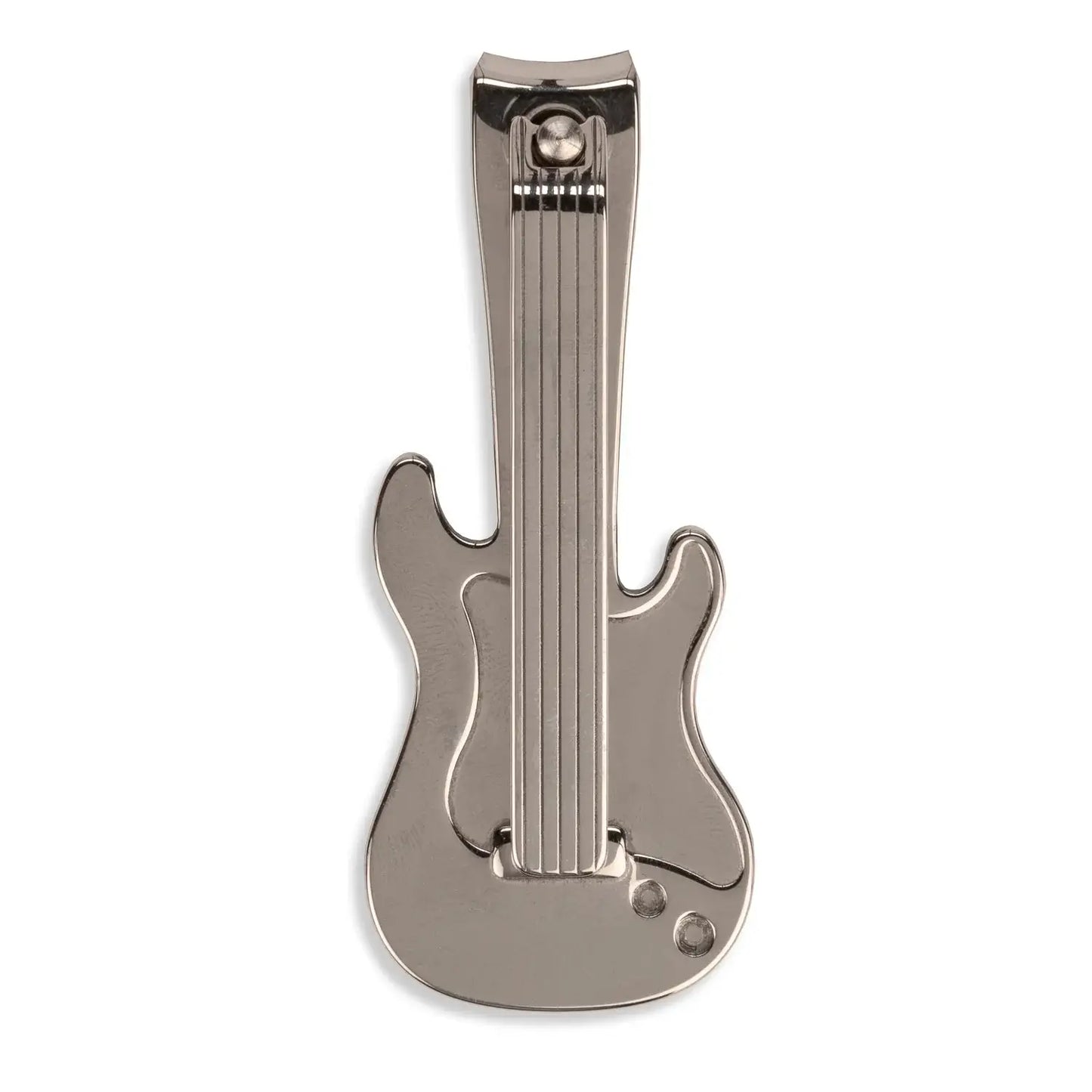 Coupe-ongles guitare rock argenté à finition soignée