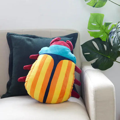 Coussin Scarabée Jaune
